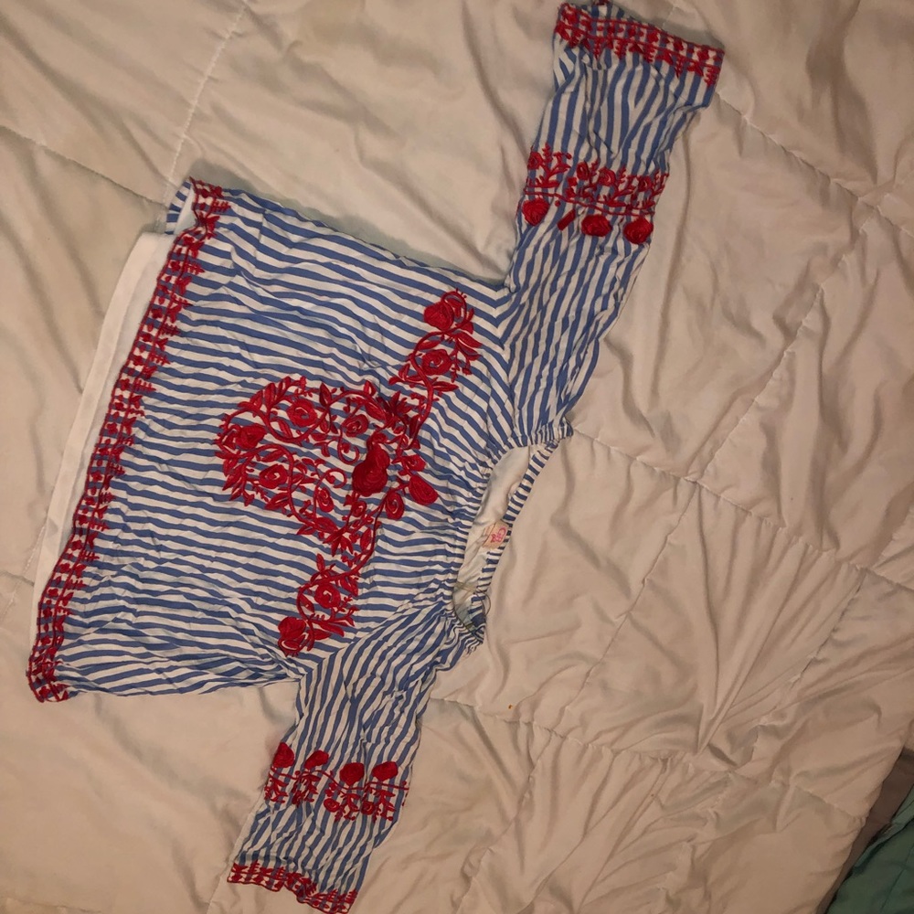 🔵Large Youth girls blouse